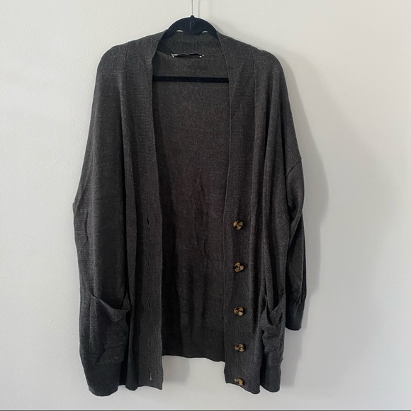 ZARA Knit boxy oversized drop shoulder sweater - Picture 5 of 9